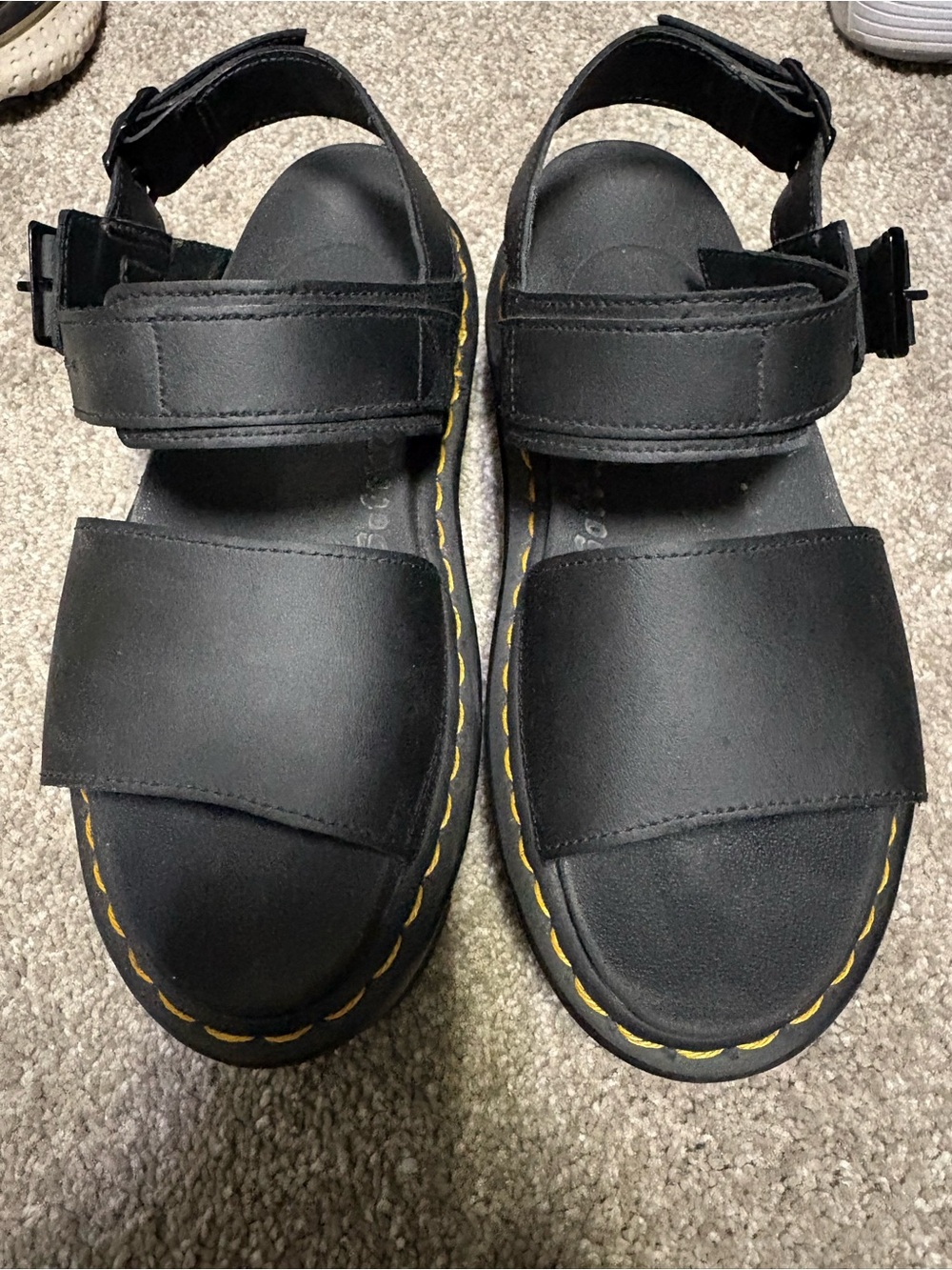Womens Dr. Martens Voss Platform Sandal - Black - Picture 6 of 8